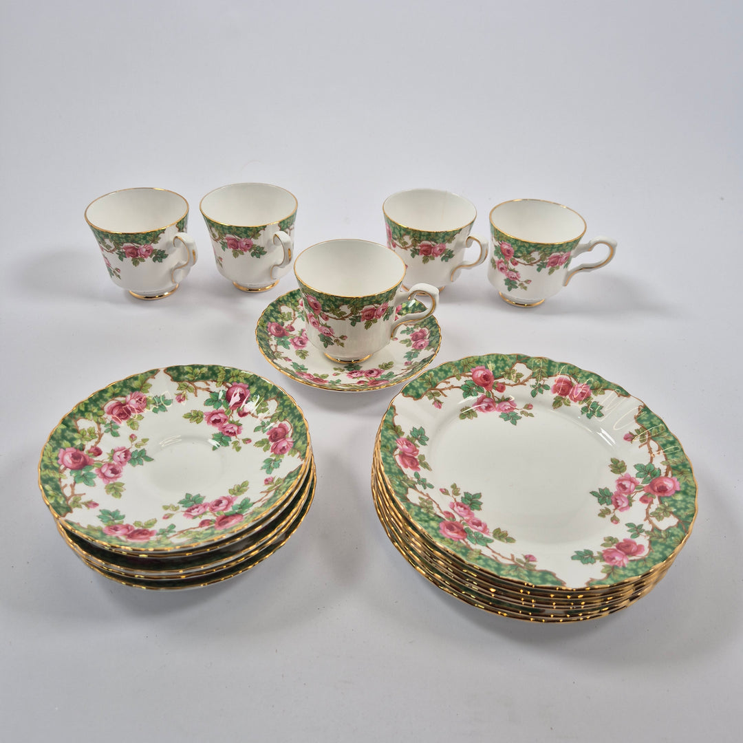 Royal Stafford kaffeservis benporslin Olde English Garden
