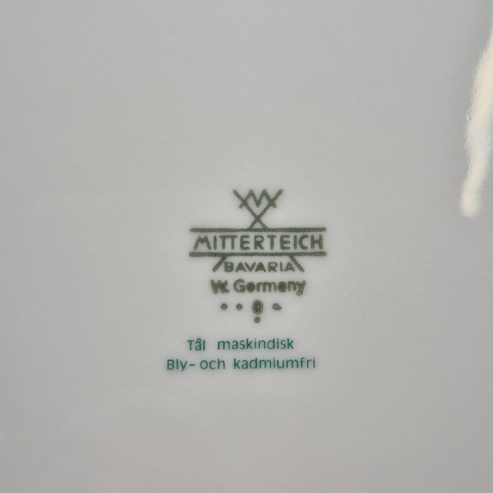 Mitterteich Bavaria retro blommiga assietter 6 st