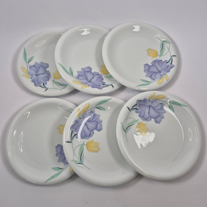 Mitterteich Bavaria retro blommiga assietter 6 st