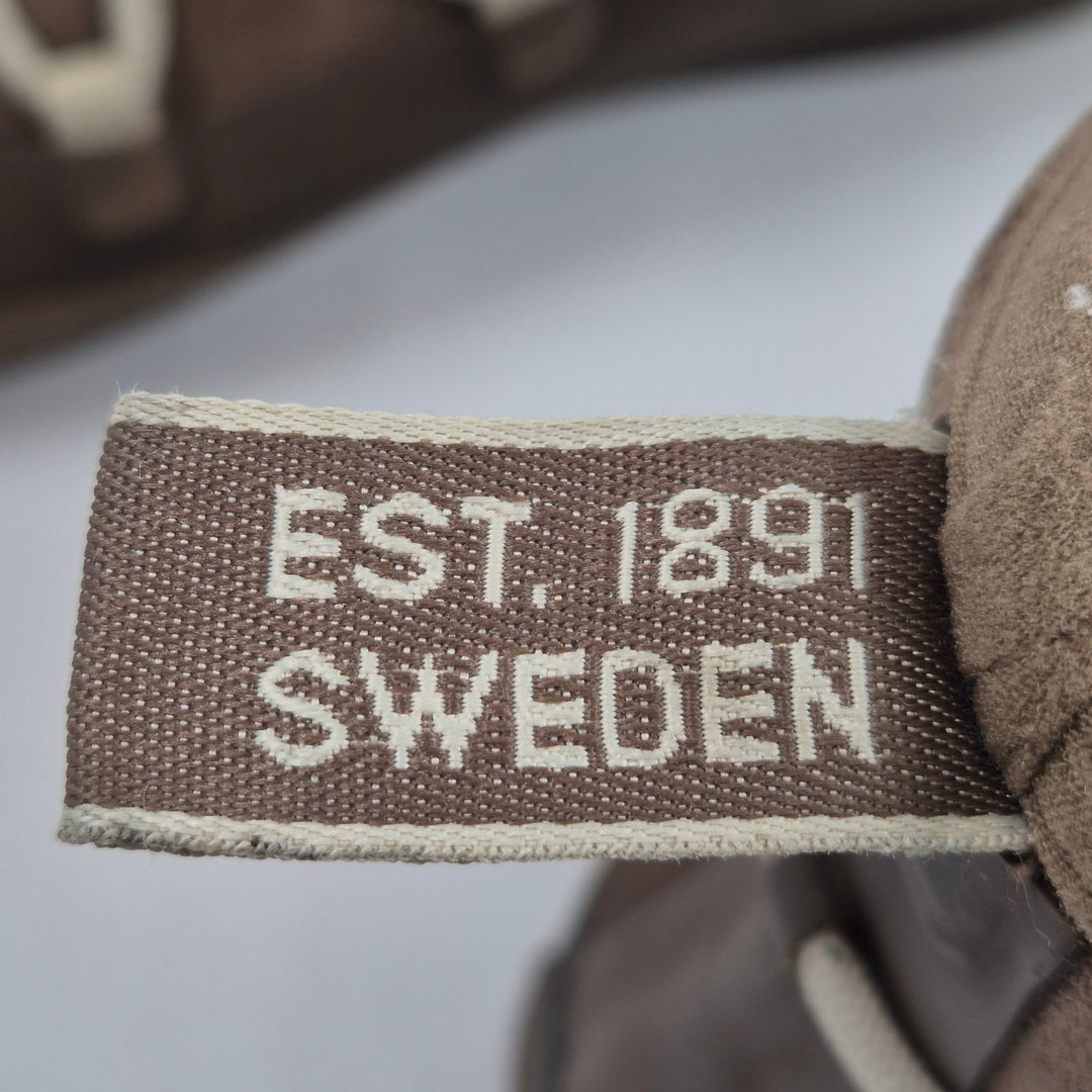 Bruna vinterkängor med varmt foder retro 36