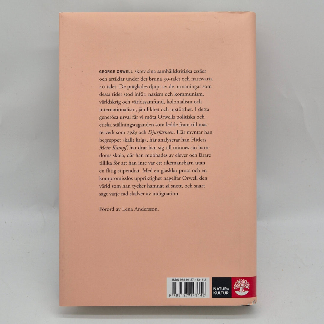 Som jag behagar George Orwell essäsamling inbunden
