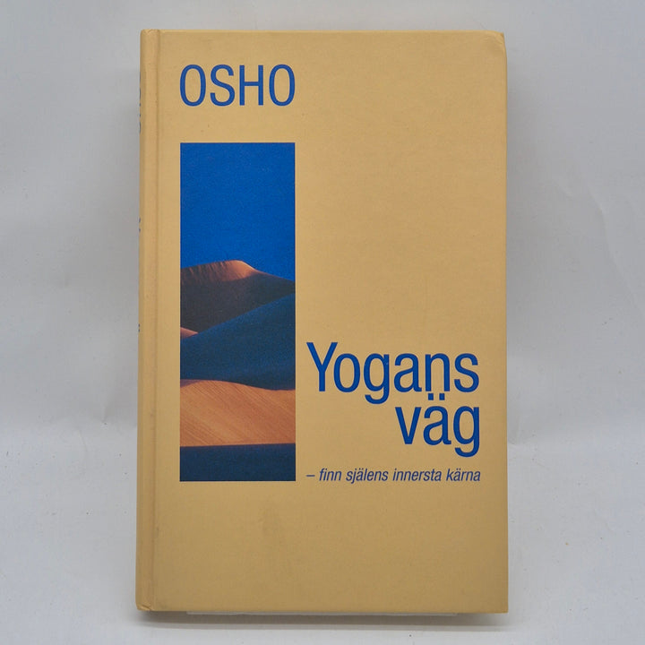 Yogans väg Osho inbunden bok gulblå