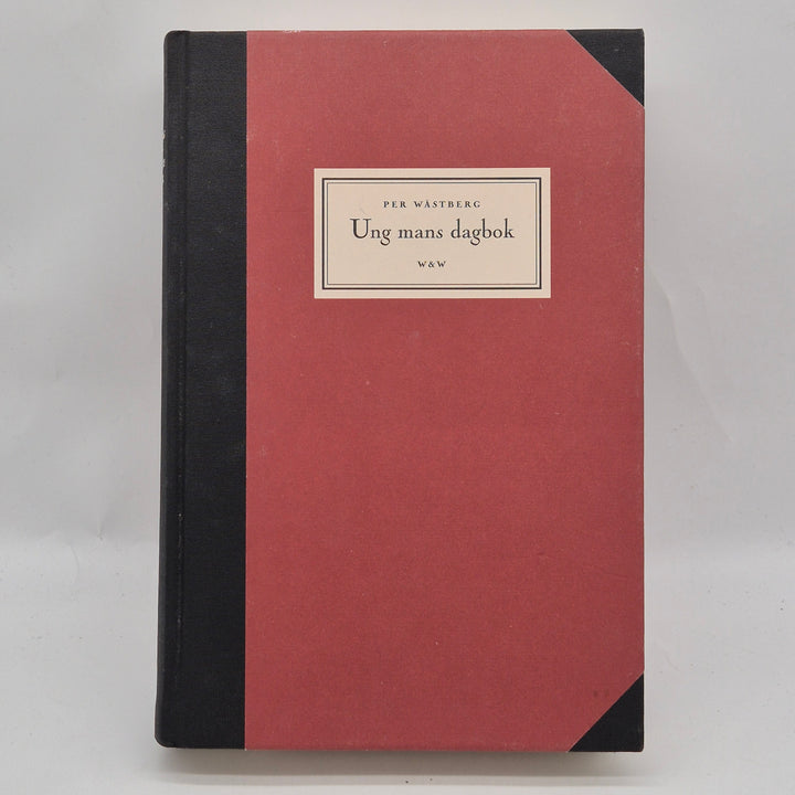 Ung mans dagbok Per Wästberg inbunden retro bok