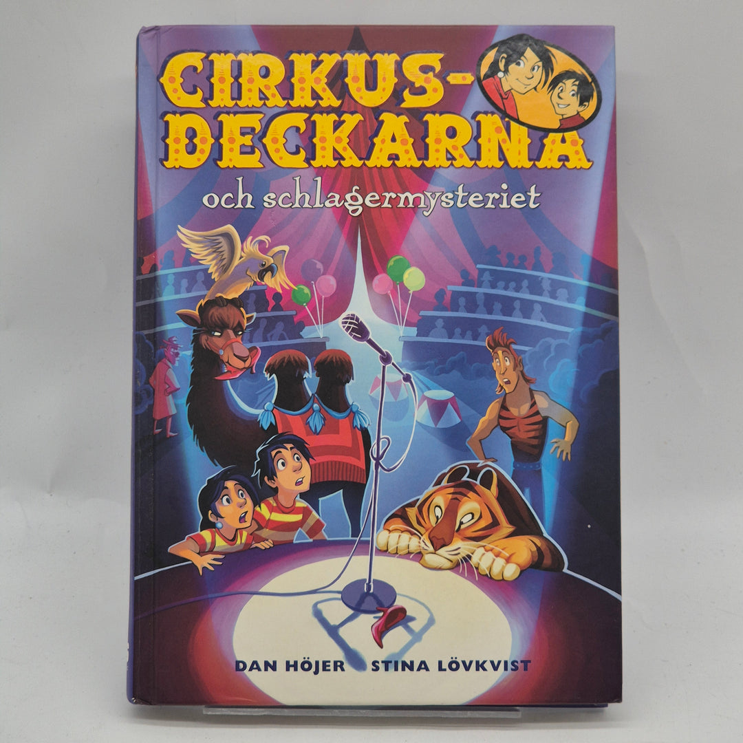 Cirkusdeckarna schlagermysteriet inbunden barnbok Semic
