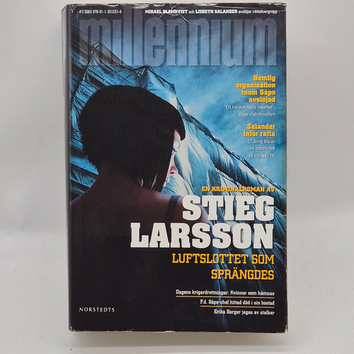 Luftslottet som sprängdes inbunden kriminalroman begagnad