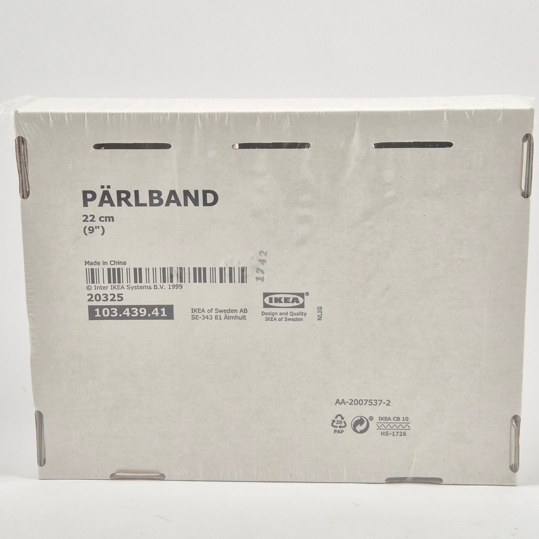 IKEA Pärlband ljusstake mässingsfärgad elegant