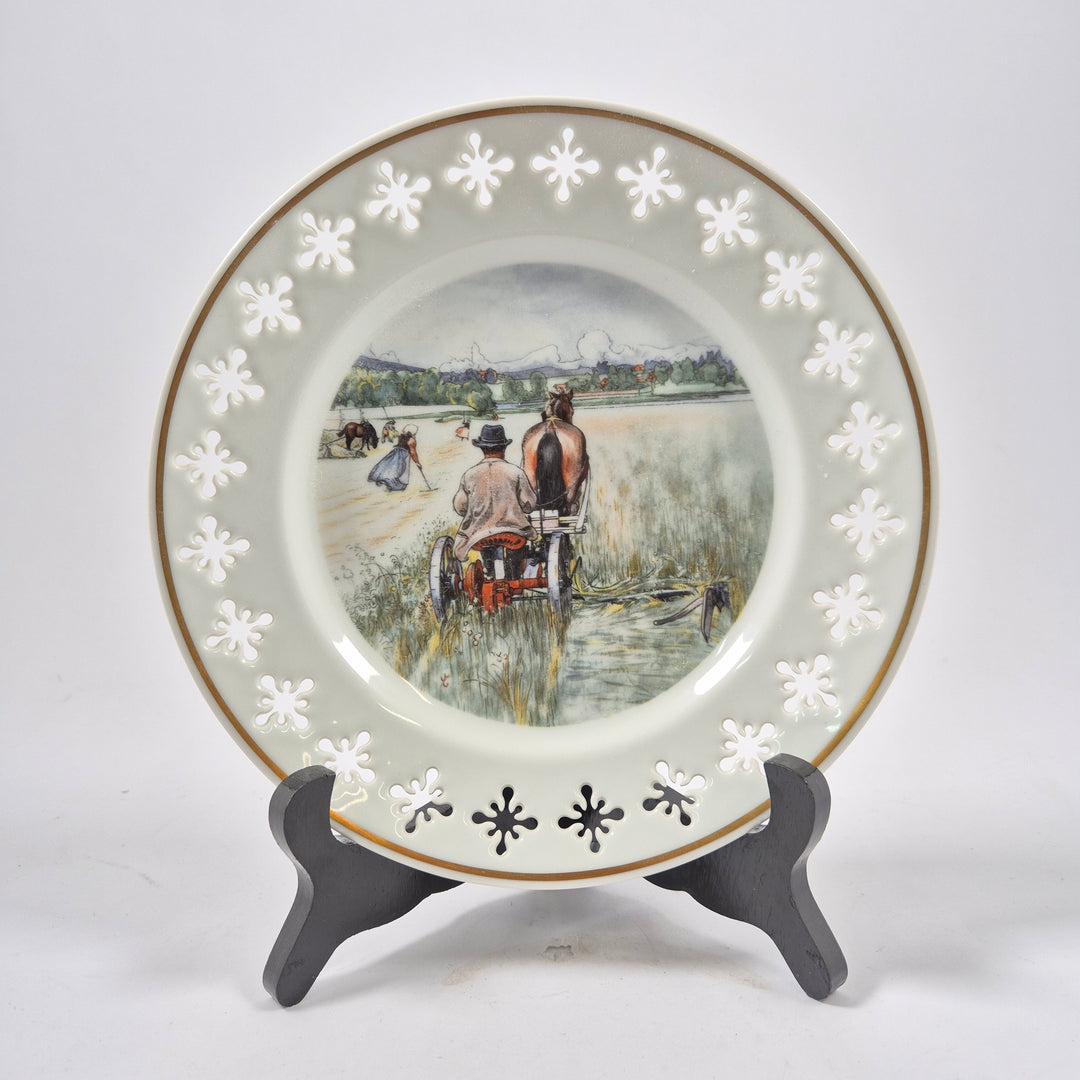 B&G retro väggtallrikar Carl Larsson porslin