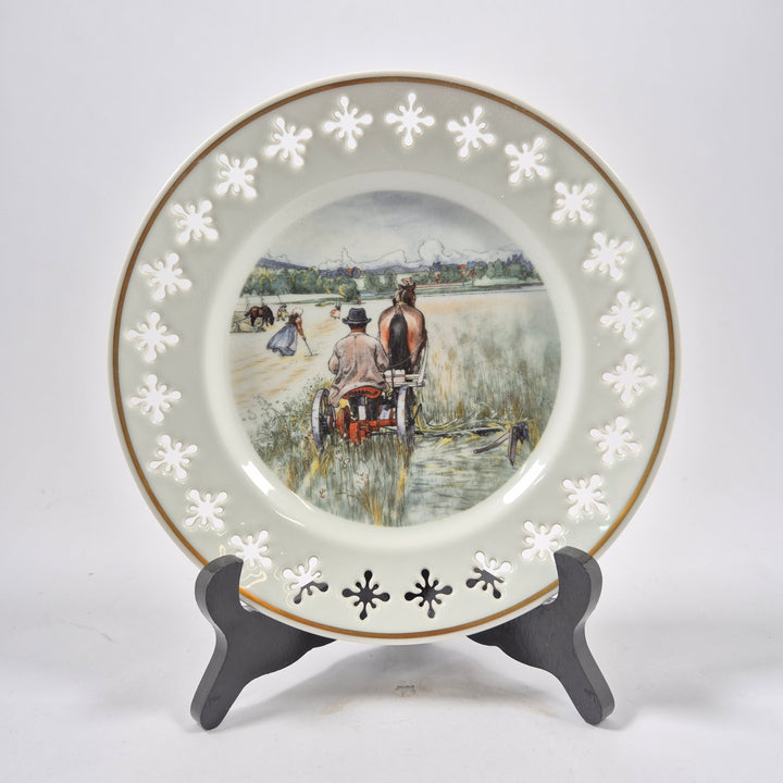 B&G retro väggtallrikar Carl Larsson porslin