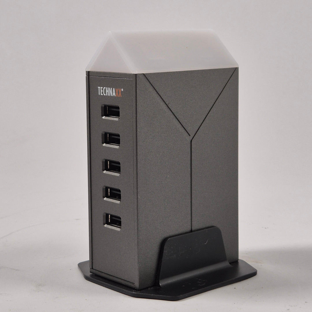 Technaxx USB laddningsstation torn med LED