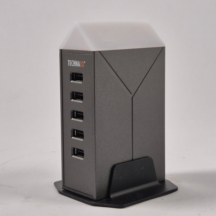 Technaxx USB laddningsstation torn med LED