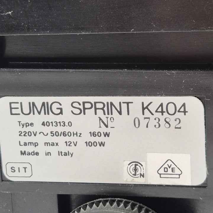 Retro Super 8 filmprojektor Eumig Sprint K404