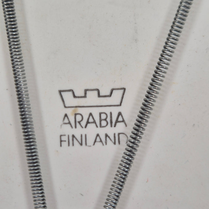 Arabia Finland retro keramiskt väggfat blommotiv