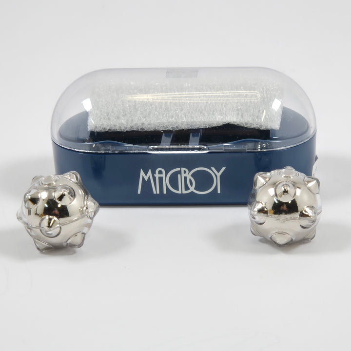 Nikken Magboy handmassage med metallkulor i etui