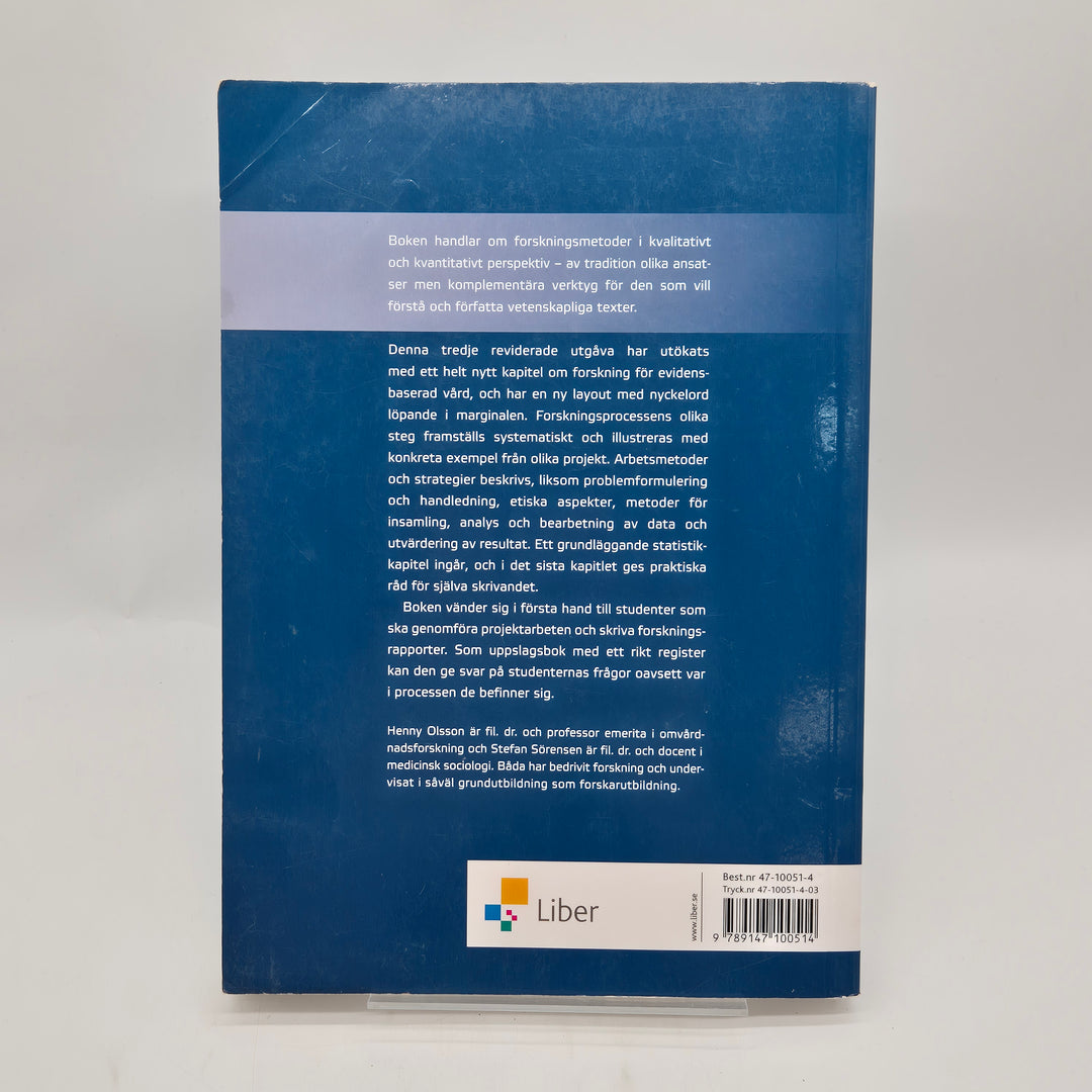Forskningsprocessen kursbok Liber modern begagnad