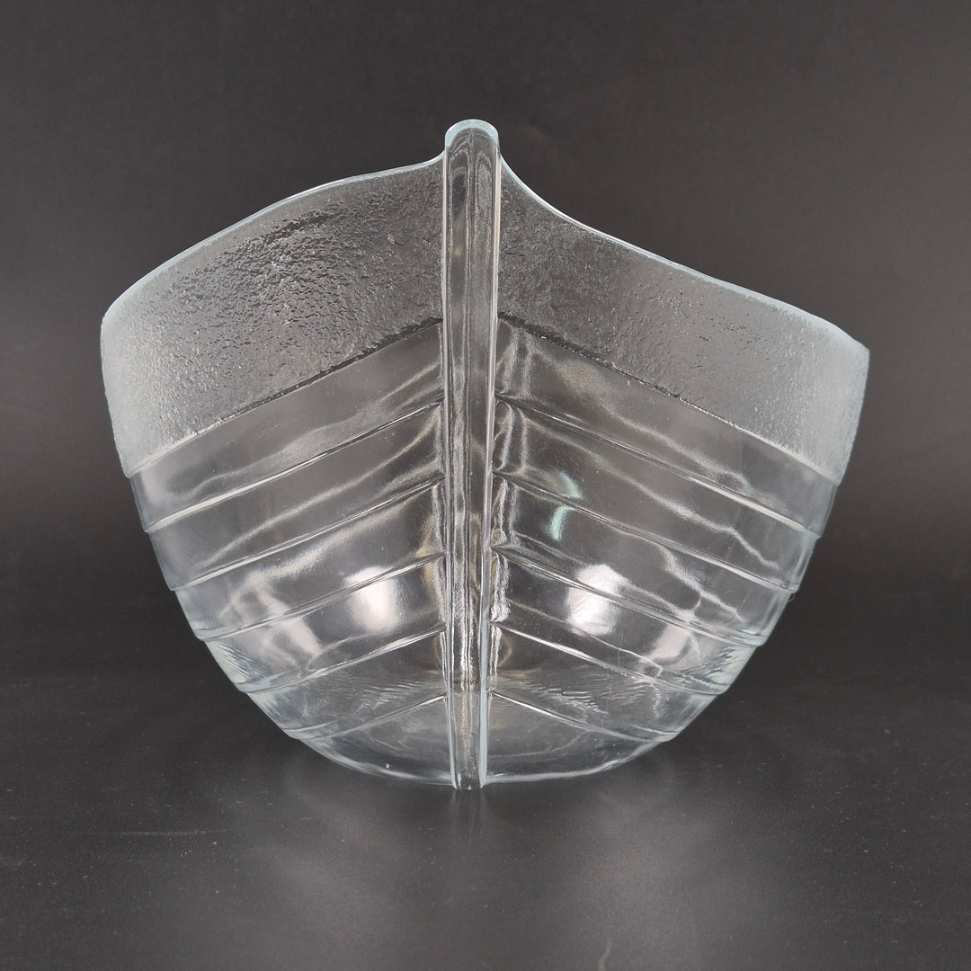 Elegant båtformad glasskål klar glas LL654