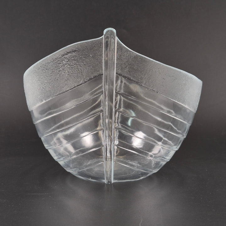Elegant båtformad glasskål klar glas LL654