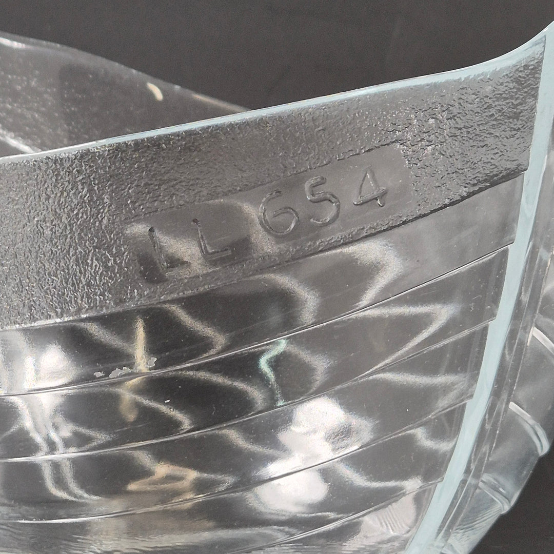 Elegant båtformad glasskål klar glas LL654
