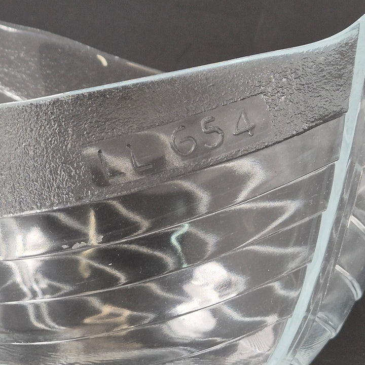 Elegant båtformad glasskål klar glas LL654