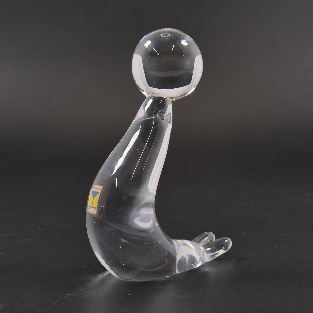 Retro glasfigur säl Målerås Sweden