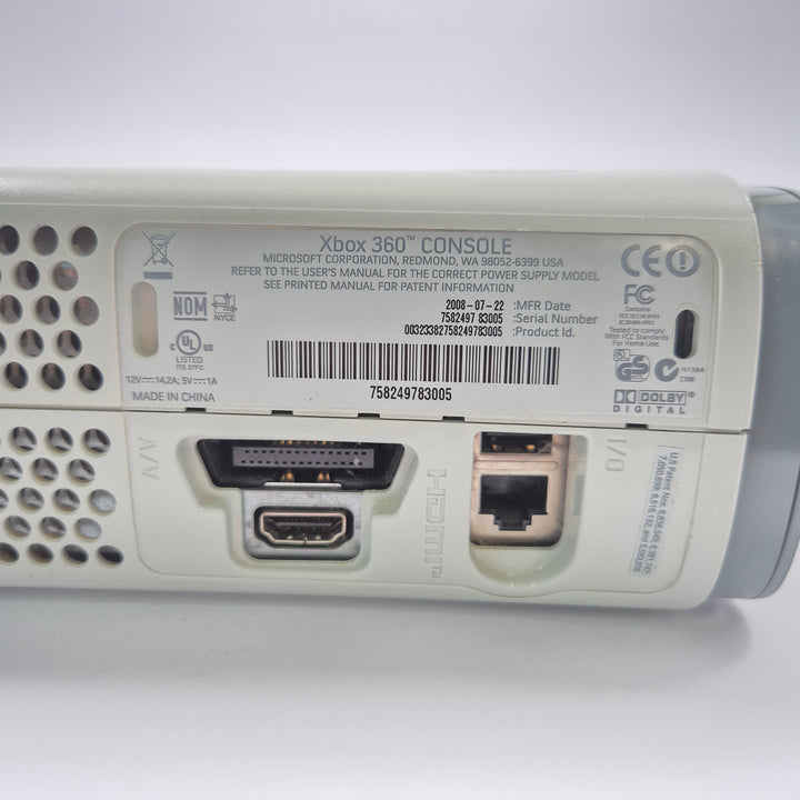 Microsoft Xbox 360 vit retro spelkonsol begagnad
