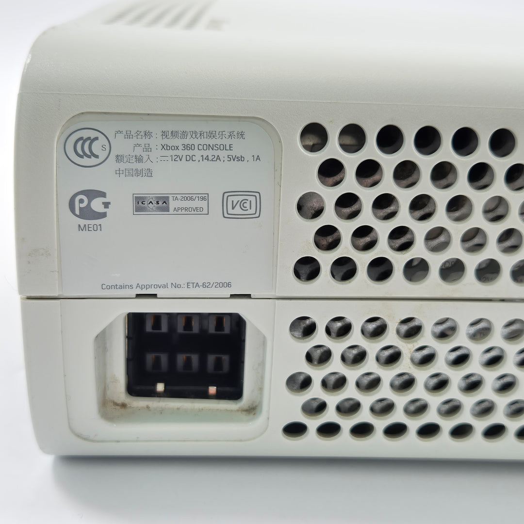Microsoft Xbox 360 vit retro spelkonsol begagnad