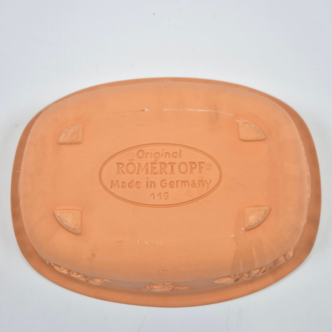 Römertopf retro lergryta med lock