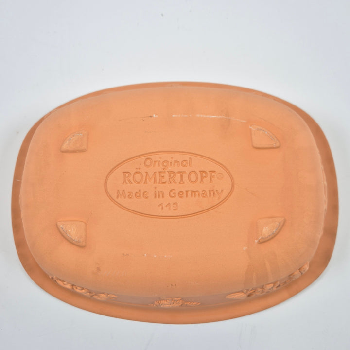 Römertopf retro lergryta med lock