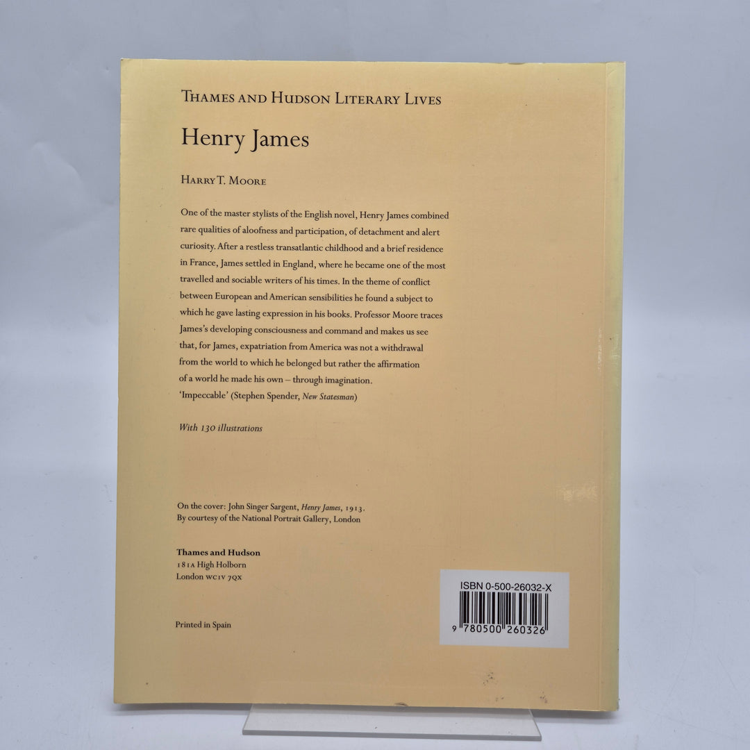 Henry James biografi illustrerad hårdpärmsbok vintage