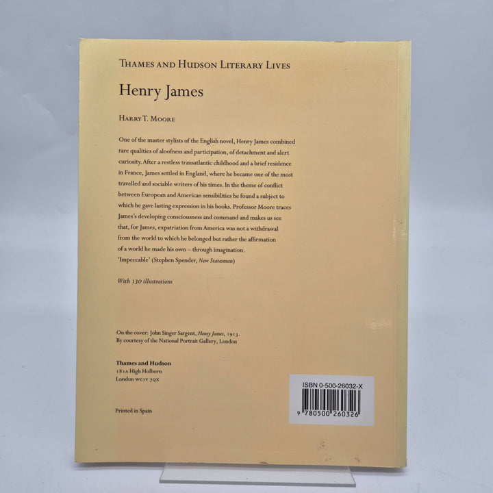 Henry James biografi illustrerad hårdpärmsbok vintage