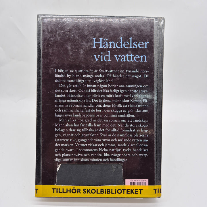 Händelser vid vatten inbunden roman begagnad