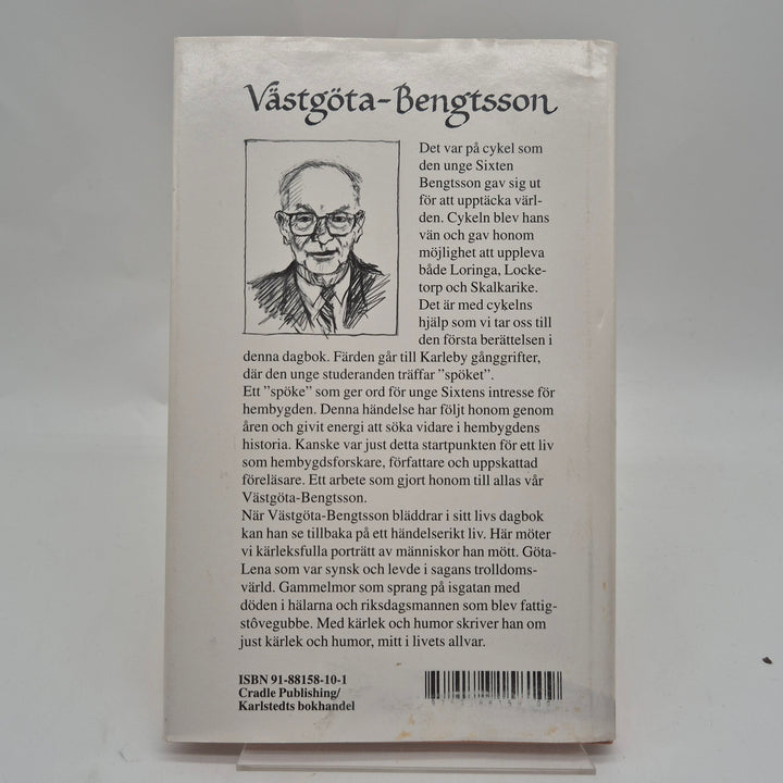 Västgöta-Bengtsson självbiografisk dagbok inbunden bok