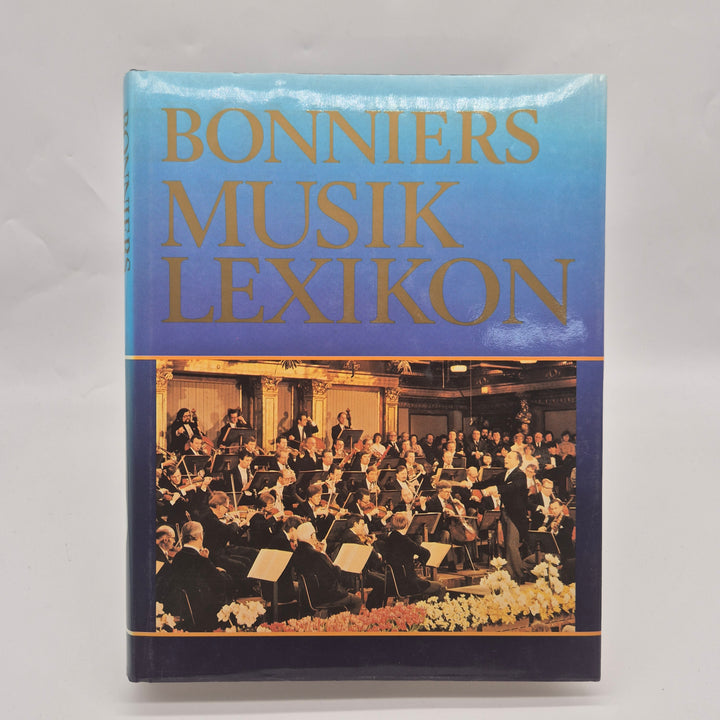 Bonniers Musiklexikon inbunden bok med skyddsomslag