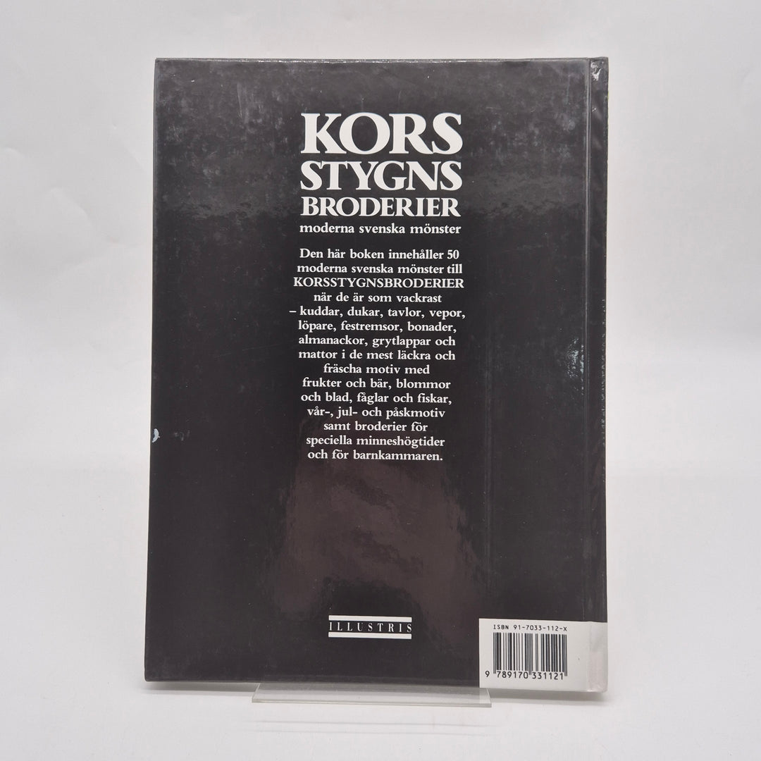 Korsstygnsbroderier bok retro Illustris svenska mönster