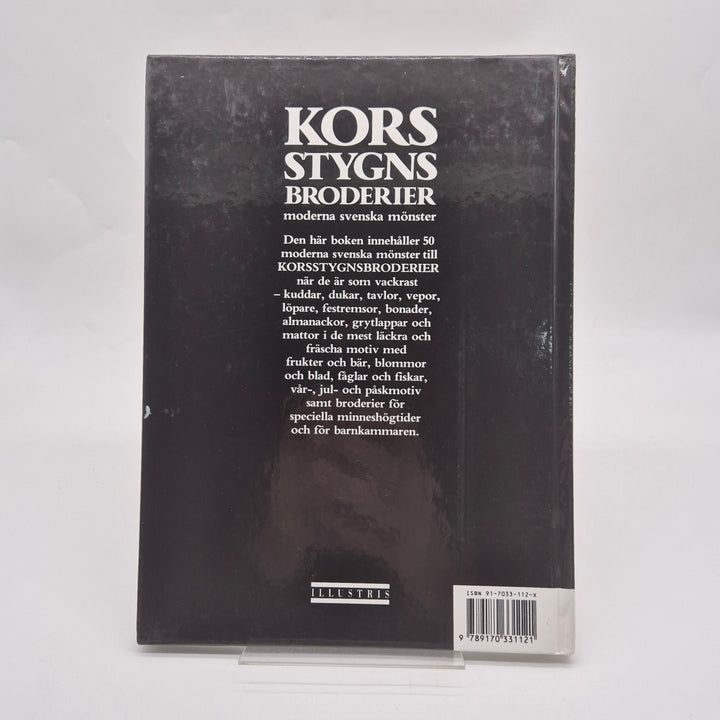 Korsstygnsbroderier bok retro Illustris svenska mönster