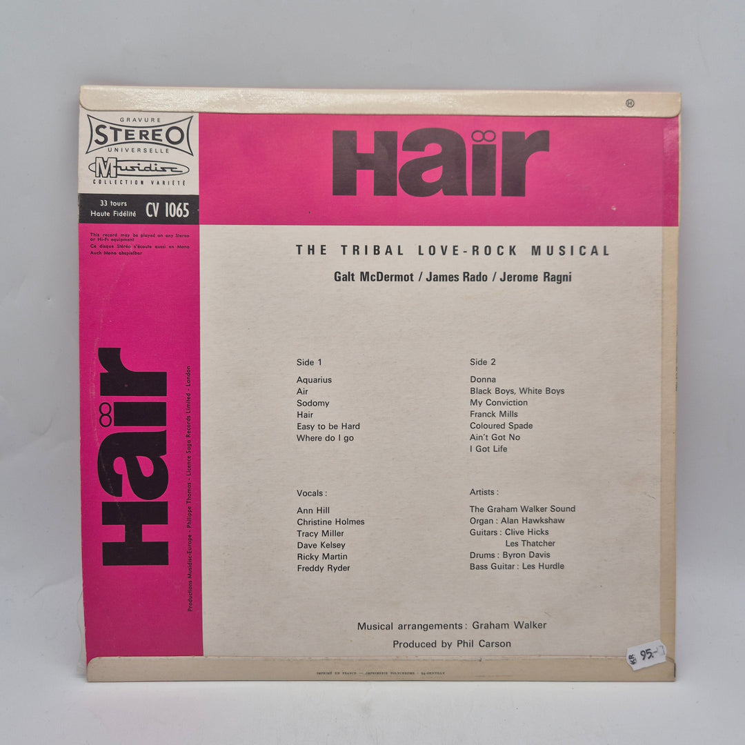 Retro LP Hair musikal soundtrack vinyl