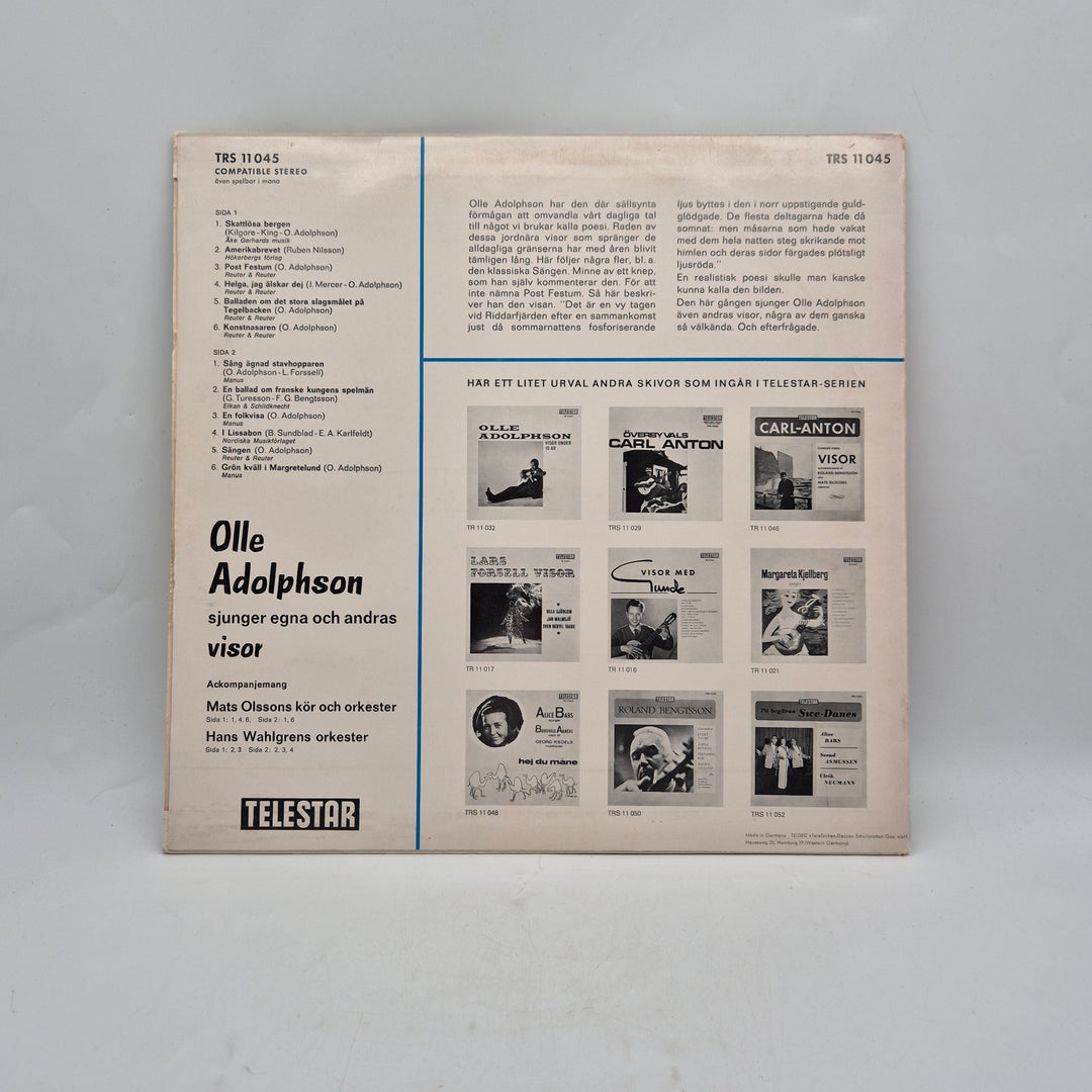 Olle Adolphson vinyl LP Telestar retro