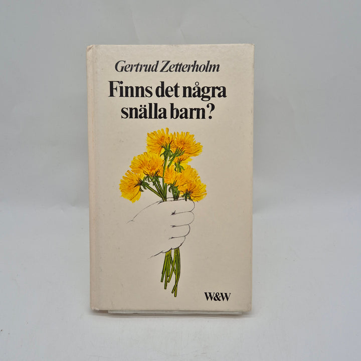 Retro inbunden bok Gertrud Zetterholm gul blomma