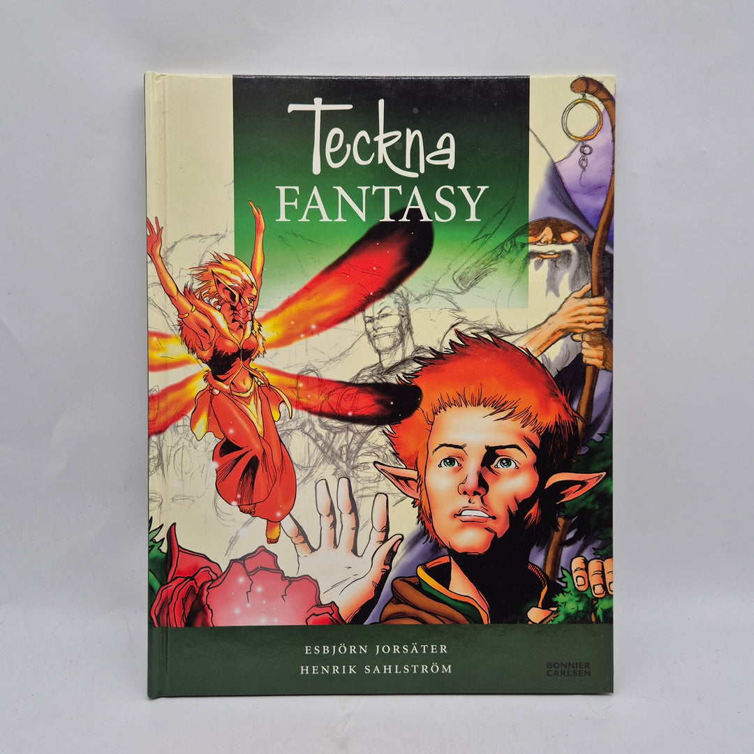 Teckna Fantasy instruktionsbok Bonnier Carlsen begagnad