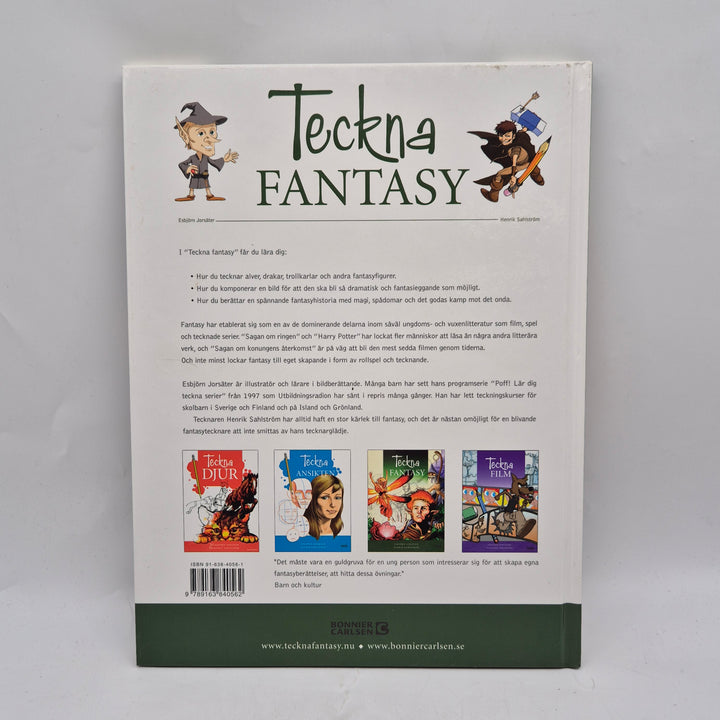 Teckna Fantasy instruktionsbok Bonnier Carlsen begagnad