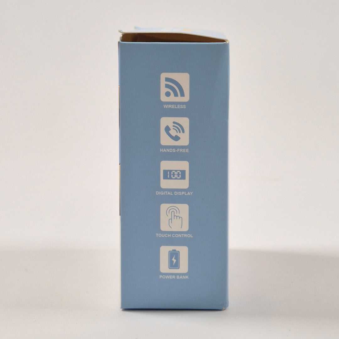 TWS F9 trådlösa hörlurar med powerbank