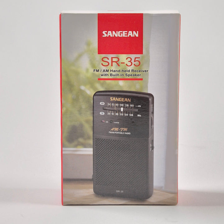 Sangean SR-35 klassisk portabel FM AM radio