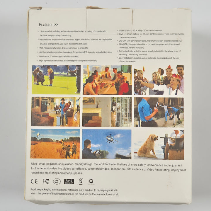Ultrakompakt digital röstinspelare med videokamera