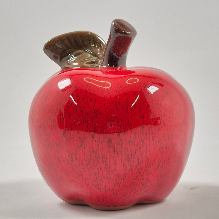Rött keramikäpple Rolf Berg dekorationsfigur