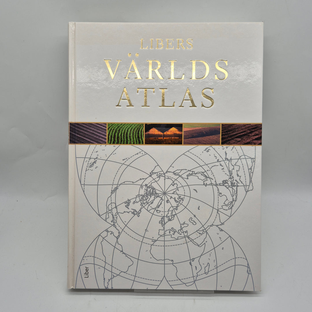 Libers klassiska världsatlas inbunden stor bok