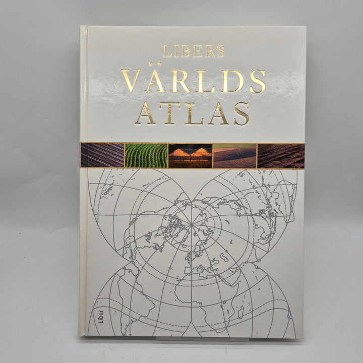 Libers klassiska världsatlas inbunden stor bok
