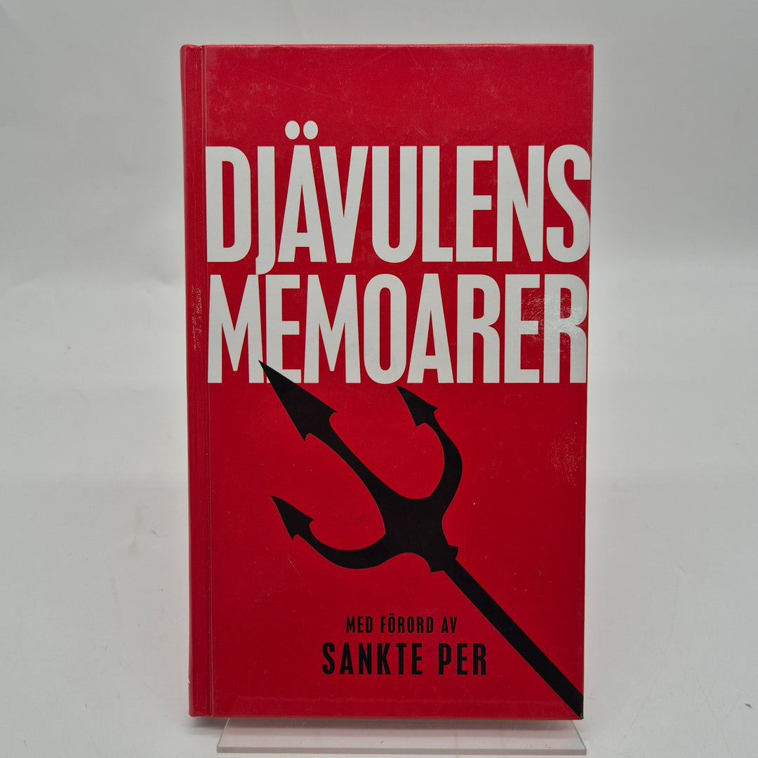 Djävulens memoarer röd inbunden humorbok