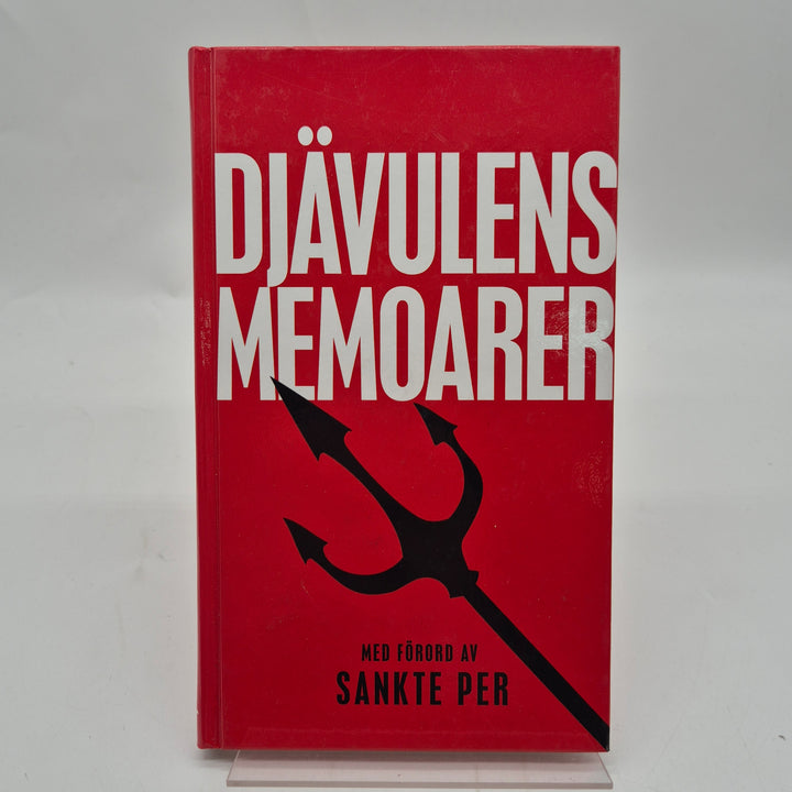 Djävulens memoarer röd inbunden humorbok