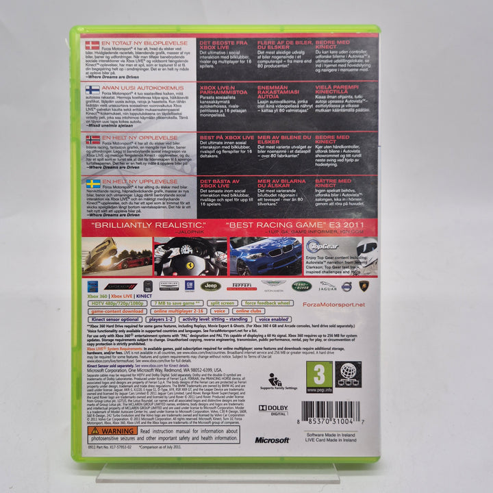 Forza Motorsport 4 Xbox 360 begagnat spel