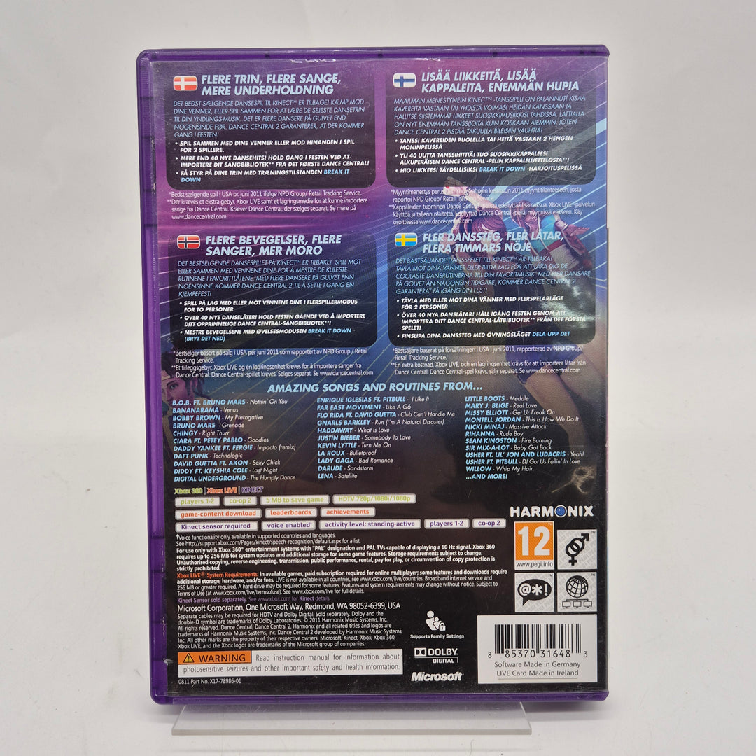Dance Central 2 Xbox 360 Kinect spel