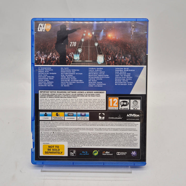 Guitar Hero Live musikspel PS4 begagnat